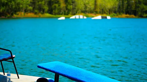 Failed jump on water board Video stock 37780980