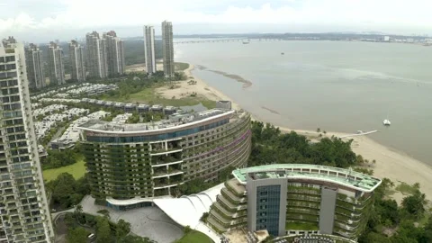 The Failed Project, Forest City in Iskandar Johor, Malaysia Video stock 225429077