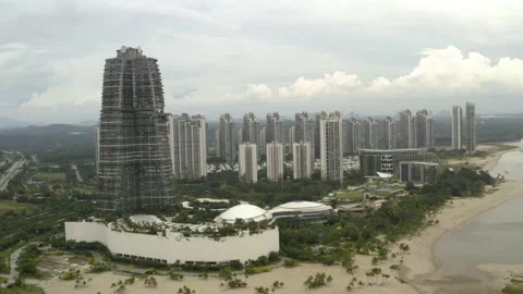 The Failed Project, Forest City in Iskandar Johor, Malaysia Stock Footage 225429184