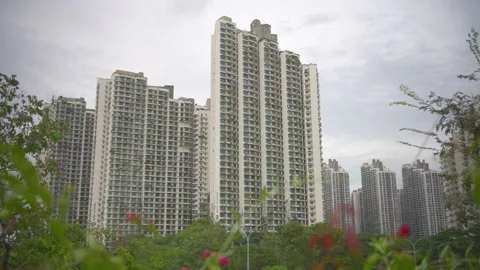 The Failed Project, Forest City in Iskandar Johor, Malaysia Stock Footage 225429533