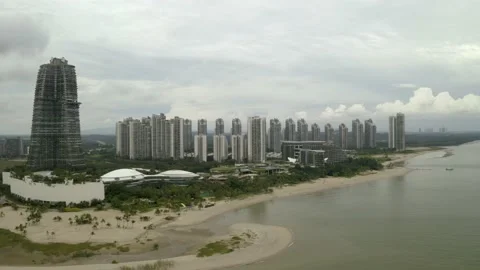 The Failed Project, Forest City in Iskandar Johor, Malaysia Stock Footage 225429929