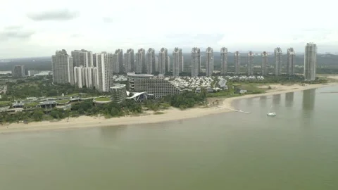 The Failed Project, Forest City in Iskandar Johor, Malaysia Stock Footage 225430151