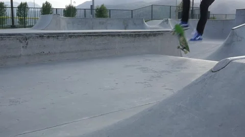 Failed Skateboard Trick Video stock 50092526