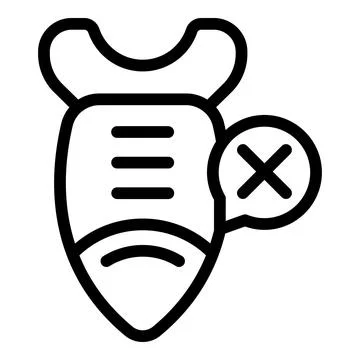 Failed startup launch icon outline vector. Falling rocket Stock Illustration
