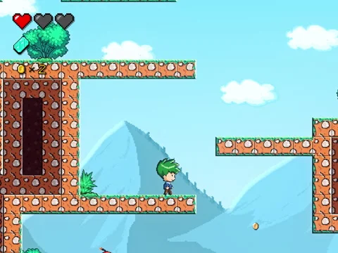 Failing Challenging Level With Enemies And Traps In Classic Arcade Video Game Stock Footage 305929816