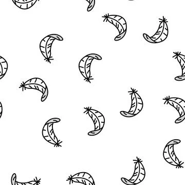 Failing feather soft fluffy vector seamless pattern Stock Illustration