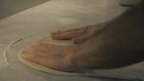 Failing pizza flour Stock Footage 87782324