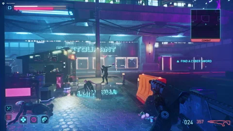 Failing the single player mission in the digital fake computer video game Stock-Footage 262928031