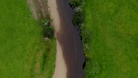 Failmore River, Maum, Connemara, County Galway, Ireland, July 2021. Drone Stock Footage 159187296