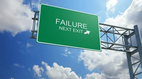 Failure - 3d highway exit sign Видео 22010704