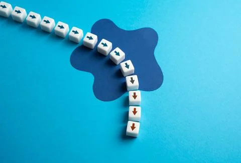 Failure after the event. Facing setbacks or unfavorable outcomes. Unmet exp.. Foto stock