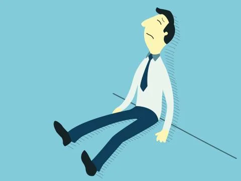 Failure business man Stock Illustration