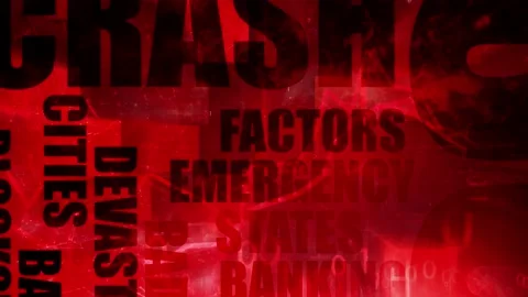 Failure down business word cloud background Stock Footage 228086739