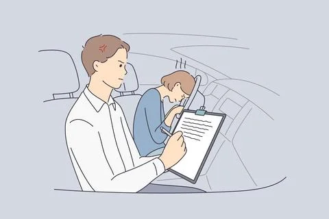 Failure in education concept Stock Illustration