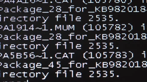 Failure, failure of the computer. A system restart. 4K. Video stock 38949711