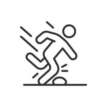 Failure lesson, in line design. Learning, mistakes, growth mindset, resilience Stock Illustration