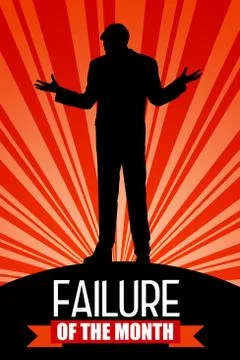 Failure of the month Stock Illustration