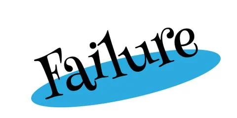 Failure rubber stamp Stock Illustration