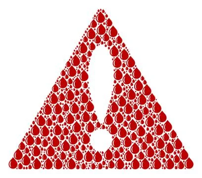 Failure Sign Pattern of Drop Items Stockillustratie