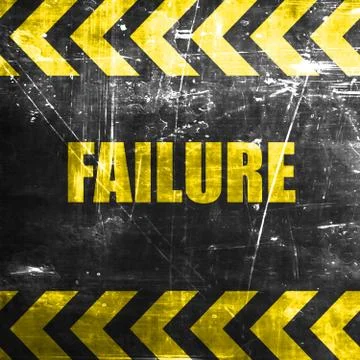 Failure sign with some smooth lines Stock Illustration