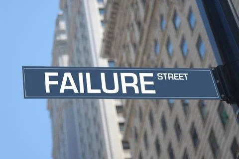 Failure street Stock Photos