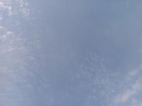 Faint Blue Sky with Mackerel Clouds Stock Photos