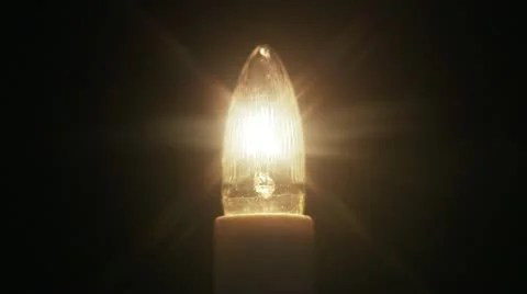 A faint Christmas tree light Stock Footage 11290980