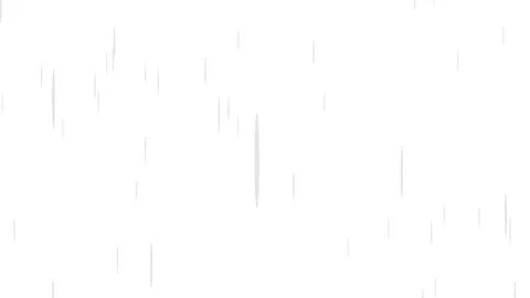 Faint falling rain drops on white background, light rain effect, illustation Stock Illustration