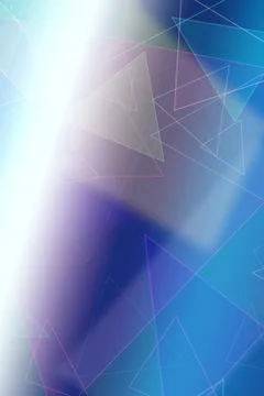 Faint outlined triangles and intersecting lines float across a blue and pur.. 스톡 일러스트