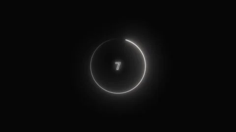 Faint ring of light in dark space void. Celestial ring of light in the sky... Vídeo Stock 337568434