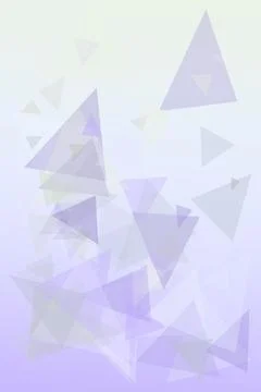 Faint translucent triangles float over a bright blue gradient with gentle h.. Illustrazione stock