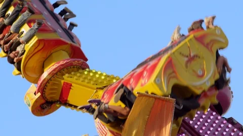 Fair Carnival Ride 2 Stock Footage 99017722