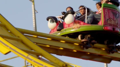 Fair Carnival Ride 4 Stock Footage 99016671