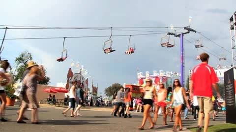 Fair Carnival Time Lapse  스톡 동영상 12202660