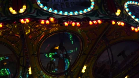 Fair carousel game Stock Footage 169661444