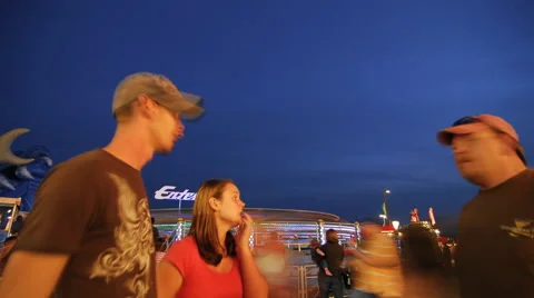 Fair Carousel Time-Lapse Stock Footage 51192339