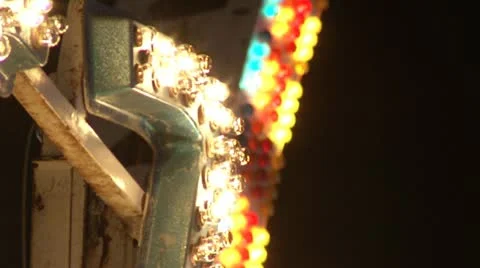 Fair CU Ride Lights 動画素材 10882413