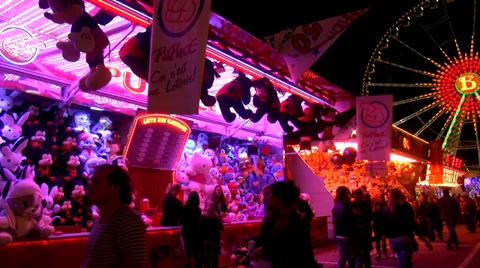 Fair fun booth Vídeo Stock 29973957