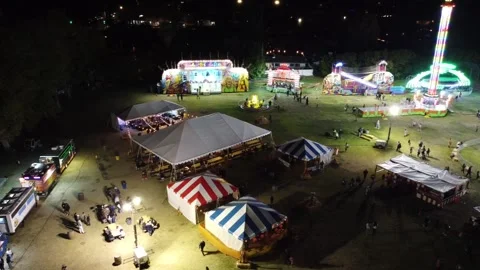 Fair - High Angle Dolly LtoR Stock Footage 254935335