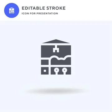 Fair icon vector, filled flat sign, solid pictogram isolated on white, logo Ilustración de archivo