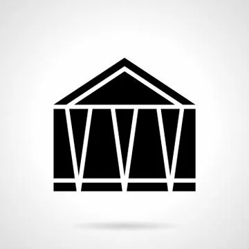 Fair marquee glyph style vector icon Ilustración de archivo