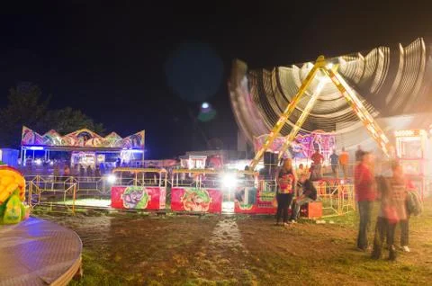 Fair at Night Stock Photos