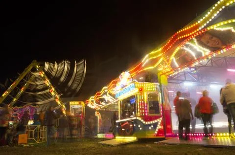 Fair at Night Stock Photos