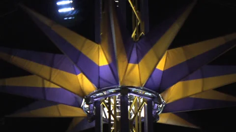 Fair night tower umbrella Stock Footage 27641003