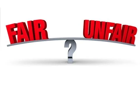 Fair Or Unfair? Stock Illustration