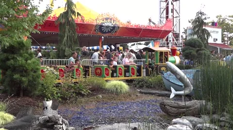 Fair Park Attractions - 01 Stock Footage