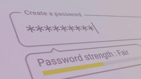 Fair Password Strength Vidéo 143557114