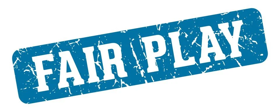 Fair play rectangular sign. fair play stamp Stock Illustration