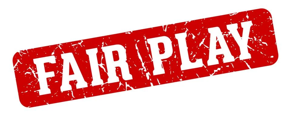 Fair play rectangular sign. fair play stamp Stock Illustration