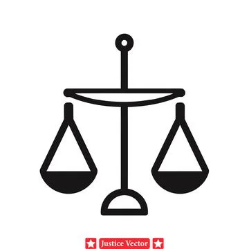 Fair Representation  Contemporary Vector Set Featuring Justice Scales Stock Illustration